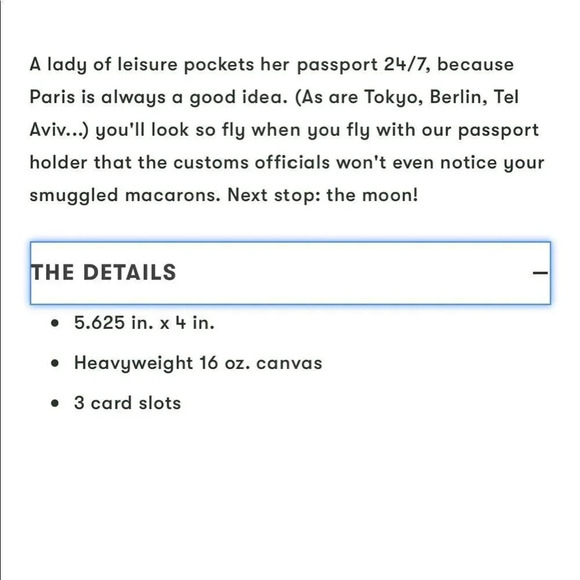 NWT! BAN.DO “First Class” Passport Holder - Picture 11 of 12